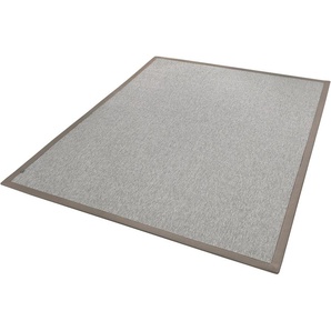 DEKOWE Teppichboden Naturino RipsS2 Spezial Teppiche Flachgewebe, meliert, Sisal-Optik, In- und Outdoor geeignet Gr. B: 200cm, 8mm, L: 200cm, grau