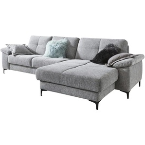 DeLuca Ecksofa Laura - grau - Materialmix - 296 cm - 87 cm - 162 cm | Möbel Kraft