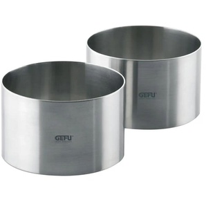 Gefu Dessert- und Vorspeisenringe FORMA - silber - Edelstahl - 8,6 cm - 10,7 cm - [7.5] | Möbel Kraft