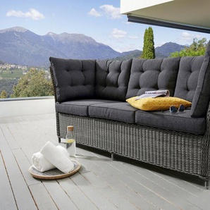 Destiny Loungesofa PALMA, Aluminium, Polyrattan, 3er Bank, inkl. Auflagen