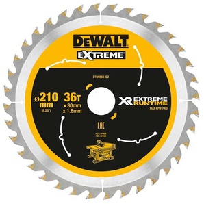 Dewalt Extreme Runtime Circular Saw Blade 210mm Bore 30mm 36T