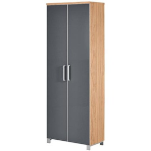 Dielenschrank  Duna ¦ grau ¦ Maße (cm): B: 71 H: 193 T: 37