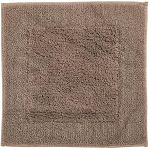 Dieter Knoll Badematte, Taupe, Textil, rechteckig, 60x60 cm, beidseitig verwendbar, Badtextilien, Badematten