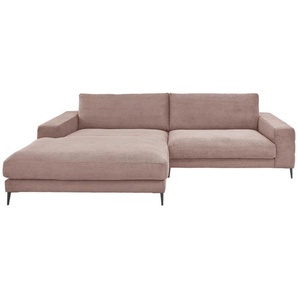 Dieter Knoll Ecksofa, Altrosa, Textil, 3-Sitzer, Ottomane links, 293x207 cm, Goldenes M, Oeko-Tex® Standard 100, DGM-Klimapakt, DGM-Emissionslabel, Typenauswahl, Fußauswahl, Stoffauswahl, seitenverkehrt erhältlich, Hocker Rücken echt, Wohnzimmer, Sofas &