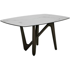 Dieter Knoll Esstisch, Grau, Beige, Metall, Keramik, rechteckig, Gittergestell, 100x75x150 cm, Variantenauswahl, Esszimmer, Tische, Esstische