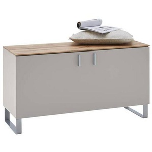 Dieter Knoll Garderobenbank, Eiche, Sand, Metall, Eiche, furniert, 93x49x36 cm, erweiterbar, Garderobe, Garderobenbänke, Garderobenbänke