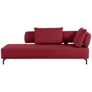 Dieter Knoll Récamiere Palio, Bordeaux, Textil, 227x89x101 cm, Goldenes M, Fußauswahl, Lederauswahl, Stoffauswahl, Hocker erhältlich, Rücken echt, Wohnzimmer, Sofas & Couches, Sofas, Recamieren