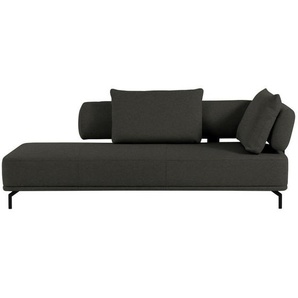 Dieter Knoll Récamiere Palio, Dunkelbraun, Textil, 227x89x101 cm, Goldenes M, Fußauswahl, Lederauswahl, Stoffauswahl, Hocker erhältlich, Rücken echt, Wohnzimmer, Sofas & Couches, Sofas, Recamieren