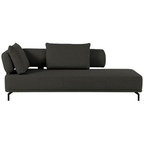 Dieter Knoll Récamiere Palio, Dunkelbraun, Textil, 227x89x101 cm, Goldenes M, Fußauswahl, Lederauswahl, Stoffauswahl, Hocker erhältlich, Rücken echt, Wohnzimmer, Sofas & Couches, Sofas, Recamieren