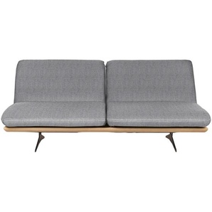 Dieter Knoll Schlafsofa Palermo, Eiche, Hellgrau, Holz, Textil, Eiche, massiv, Uni, 2-Sitzer, 204x92x90 cm, Stoffauswahl, Schlafen auf Sitzhöhe, Rücken echt, Kinder- & Jugendzimmer, Jugendmöbel, Jugendsofas