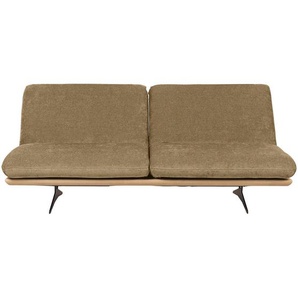 Dieter Knoll Schlafsofa Palermo, Grün, Eiche, Holz, Textil, Eiche, massiv, Uni, 2-Sitzer, 204x92x90 cm, Lederauswahl, Stoffauswahl, Schlafen auf Sitzhöhe, Rücken echt, Kinder- & Jugendzimmer, Jugendmöbel, Jugendsofas