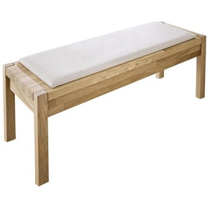 Dieter Knoll Sitzbank, Natur, Eiche, Holz, Eiche, vollmassiv,massiv, 120x46.3x40 cm, Esszimmer, Bänke, Sitzbänke