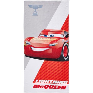 Disney Badetuch Cars, Schwarz, Textil, 70x140 cm, Grüner Punkt, Oeko-Tex® Standard 100, Badtextilien, Bade- & Duschhandtücher