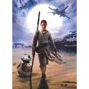 Disney Fototapete Star Wars, Blau, Grau, Papier, 184x254 cm, Fsc, Made in Germany, Tapeten Shop, Fototapeten