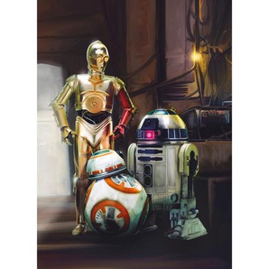 Disney Fototapete Star Wars, Mehrfarbig, Papier, 184x254 cm, Fsc, Made in Germany, Tapeten Shop, Fototapeten