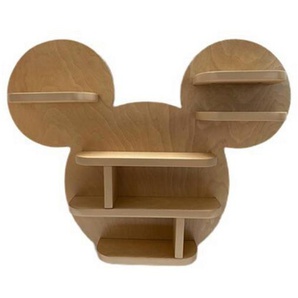 Disney Kinderregal Mickey Mouse, Hellbraun, Holz, 60x15x50 cm, Kinder- & Jugendzimmer, Kindermöbel, Kinderregale