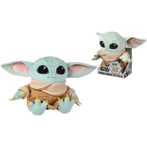 Disney Plüschtier Mandalorian Grogu The Child Ultimate, Braun, Türkis, Textil, 28x30x12 cm, unisex, Spielzeug, Kuscheltiere