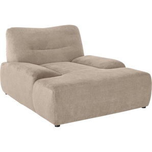 Loveseat DOMO COLLECTION Cesena Sessel Gr. Chenille-Optik, mit Wellenunterfederung, mit Wellenunterfederung, beige