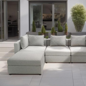 DOMO collection Sofa-Eckelement Solskin, individuell erweiterbar/kombinierbar, mit losen Kissen. Rücken- und Seitenteile als Stecksystem.