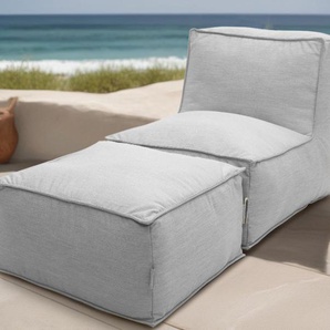 DOMO collection Sofaelement Fiu: einfach aufblasbar, für Camping, Garten, Terrasse, Balkon, wetterfester Outdoor Sessel 75/115/73 cm, klein verstaubar