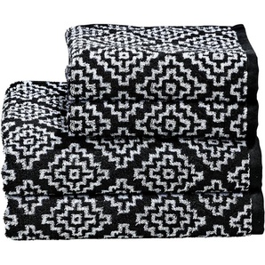 done.® Handtuch Set Daily Shapes Boho, Jacquard-Walkfrottier (Set, 4-St), Jacquardgewebe, modernes Rauten Muster