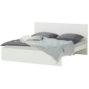 Doppelbett - weiß - Materialmix - 196 cm - 100 cm - 205 cm | Möbel Kraft