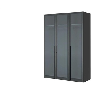 Dreamer Junges Wohnen Drehtürenschrank Dreamer - schwarz - Materialmix - 152,2 cm - 220 cm - 58,5 cm | Möbel Kraft