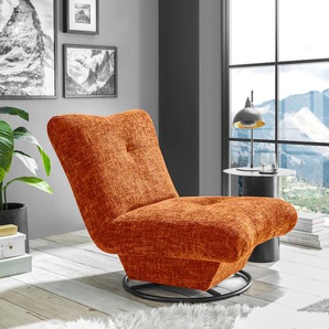 Drehsessel ED EXCITING DESIGN Maranello, orange, B:96cm H:75cm T:93cm, 100% Polyester, Sessel, frei im Raum stellbar, drehbar