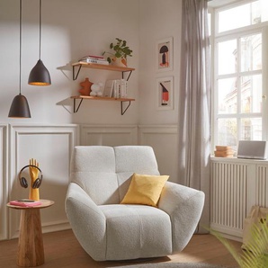 Drehsessel ED EXCITING DESIGN Nils Sessel Gr. Webstoff, B/H/T: 110cm x 90cm x 94cm, beige (creme) frei im Raum stellbar, drehbar