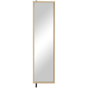 Drehspiegelschrank - holzfarben - Materialmix - 47 cm - 186 cm - 18 cm | Möbel Kraft