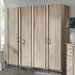 Drehtüren-Kleiderschrank Runcorn, Eiche natur, 2-türig - Höhe 216  cm