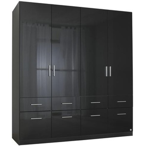 Drehtürenschrank, 4 türig Celle | schwarz | 181 cm | 197 cm | 54 cm |