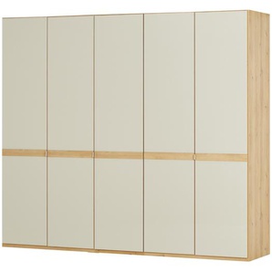 Drehtürenschrank, 5-türig - beige - Materialmix - 250 cm - 216 cm - 58 cm | Möbel Kraft