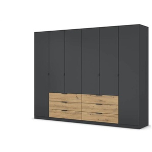 Drehtürenschrank Davoa | schwarz | 271 cm | 210 cm |