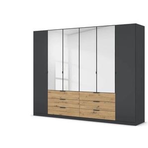 Drehtürenschrank Davoa | schwarz | 271 cm | 210 cm |