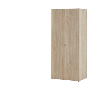 Drehtürenschrank ¦ holzfarben ¦ Maße (cm): B: 80 H: 185 T: 54