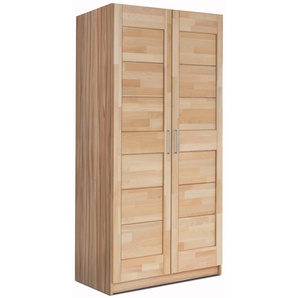 Drehtürenschrank HOME AFFAIRE Triest Schränke Gr. B/H/T: 97 cm x 200 cm x 60 cm, 2 St., beige (kernbuche) teilmassiv, FSC-zertifizierte Buche