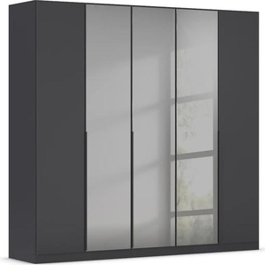 Drehtürenschrank INOSIGN Ferris Schrank Breite 2,10m BESTSELLER Schlafzimmerschrank Schränke Gr. B/H/T: 226cm x 210cm x 54cm, PREMIUM, grau (graumetallic) Kleiderschrank mit Spiegel in den Ausführungen BASICCLASSICPREMIUM