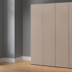 Drehtürenschrank Longline, nougat matt, 202 x 220 cm