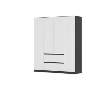 Drehtürenschrank Mainz | grau | 181 cm | 210 cm |