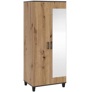 Drehtürenschrank mit Spiegel P11 80 cm