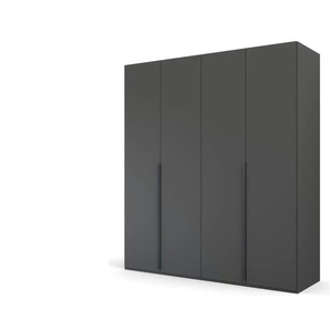 Drehtürenschrank  Port Talbot - schwarz - Materialmix - 201 cm - 223 cm | Möbel Kraft