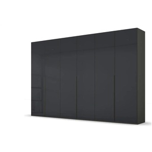 Drehtürenschrank Port Talbot - schwarz - Materialmix - 301 cm - 223 cm | Möbel Kraft