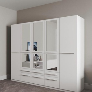 Drehtürenschrank PRIESS Barcelona Schränke Gr. B/H/T: 230cm x 193cm x 54cm, mit Spiegel, ohne Beleuchtung, 5 St., weiß in vielen Farben und Ausführungen