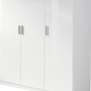 Drehtürenschrank RAUCH Celle Schränke Gr. B/H/T: 136cm x 210cm x 54cm, ohne Schubkästen, 3 St., weiß (weiß/hochglanz weiß) in vielen verschiedenen Ausführungen