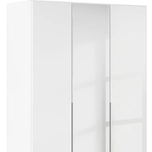 Drehtürenschrank RAUCH Kleiderschrank Kleiderschränke Schrank Garderobe AGORDO mit Glasfront Schränke Gr. B/H/T: 136cm x 210cm x 54cm, 3 St., weiß (alpinweiß) durchdachte Innenausstattung, in 6 Breiten und 2 Höhen MADE IN GERMANY