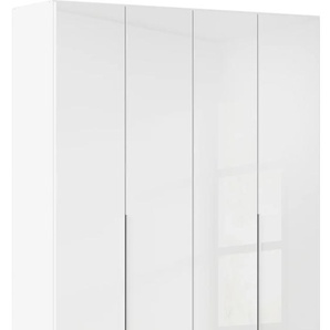 Drehtürenschrank RAUCH Kleiderschrank Kleiderschränke Schrank Garderobe AGORDO mit Glasfront Schränke Gr. B/H/T: 181cm x 229cm x 54cm, 4 St., weiß (alpinweiß) durchdachte Innenausstattung, in 6 Breiten und 2 Höhen MADE IN GERMANY