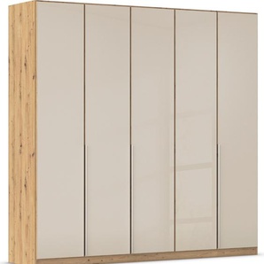 Drehtürenschrank RAUCH Kleiderschrank Kleiderschränke Schrank Garderobe AGORDO mit Glasfront Schränke Gr. B/H/T: 226 cm x 229 cm x 54 cm, 5 St., braun (eiche artisan) durchdachte Innenausstattung, in 6 Breiten und 2 Höhen MADE IN GERMANY