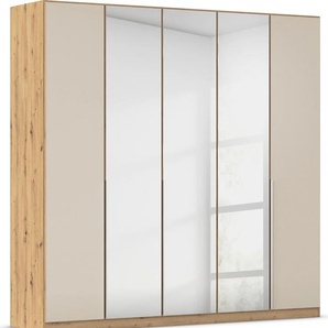 Drehtürenschrank RAUCH Kleiderschrank Kleiderschränke Schrank Garderobe AGORDO mit Glasfront Schränke Gr. B/H/T: 226cm x 229cm x 54cm, 5 St., braun (eiche artisan) durchdachte Innenausstattung, in 6 Breiten und 2 Höhen MADE IN GERMANY