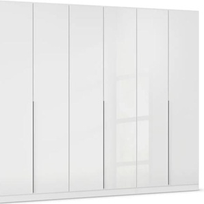 Drehtürenschrank RAUCH Kleiderschrank Kleiderschränke Schrank Garderobe AGORDO mit Glasfront Schränke Gr. B/H/T: 271cm x 210cm x 54cm, 6 St., weiß (alpinweiß) durchdachte Innenausstattung, in 6 Breiten und 2 Höhen MADE IN GERMANY